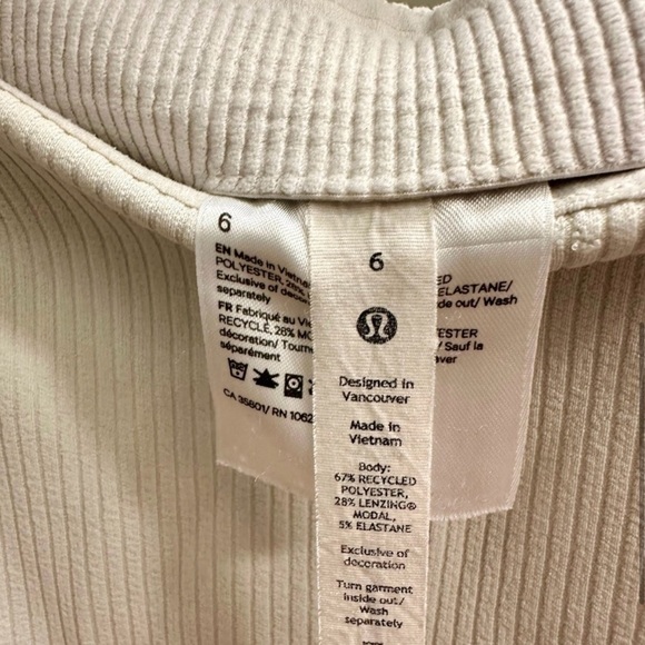 Lululemon Ribbed Top - Picture 3 of 3